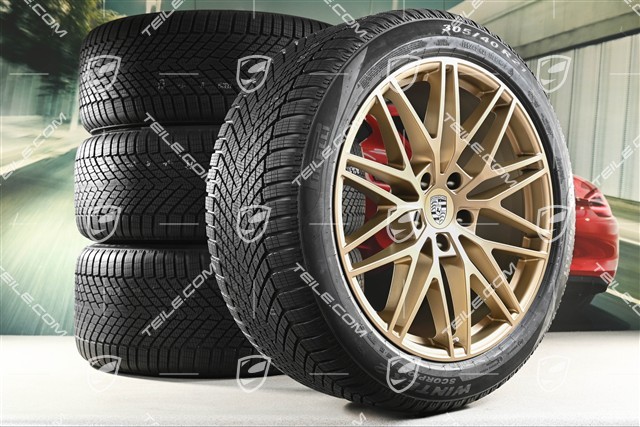 21-inch RS Spyder Design winter wheel set, rims 9,5J x 21 ET46 + 11,0J x 21 ET58 + NEW Pirelli winter tyres 285/45 R21 + 305/40 R21, with TPMS, Neodyme