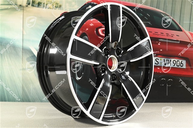 20" Komplet felg Carrera Sport, 8,5J x 20 ET49 + 11,5J x 20 ET56, czarny wysoki połysk