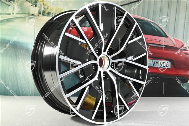 21" felga Macan Design, 8,5J x 21 ET27, czarny wysoki połysk