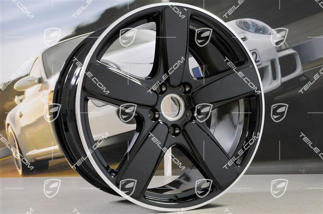 21" Cayenne Sport Classic Felgensatz, 10J x 21 ET50, in Schwarz