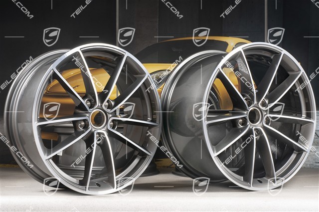 20+21" Felgensatz Carrera Classic, Felgen: vorne 8,5J x 20 ET50 + hinten 11,5J x 21 ET67