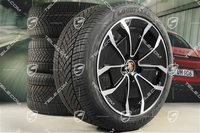 20-inch Turbo Aero Design, winter wheel set, rims 9J x 20 ET54 + 11J x 20 ET60, Goodyear winter tyres 245/45 R20 + 285/40 R20