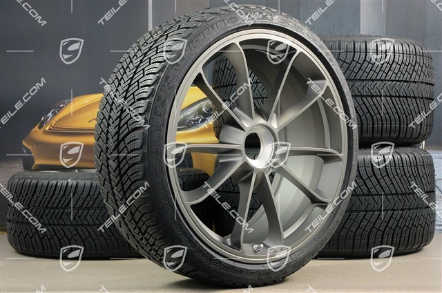 GT3RS / GT2RS 20" koła zimowe, komplet, felgi 9J x 20 ET55 + 12J x 20 ET47 + opony zimowe Michelin 245/35 R20 + 315/35 R20, z czujnikami ciśnienia