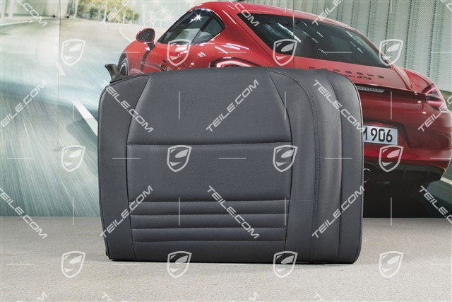 Back seat backrest, Rear, Leatherette, Metropole blue, Coupe, R