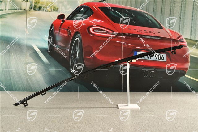 Disc / cover trim upper for front bumper retaining frame centre, Black