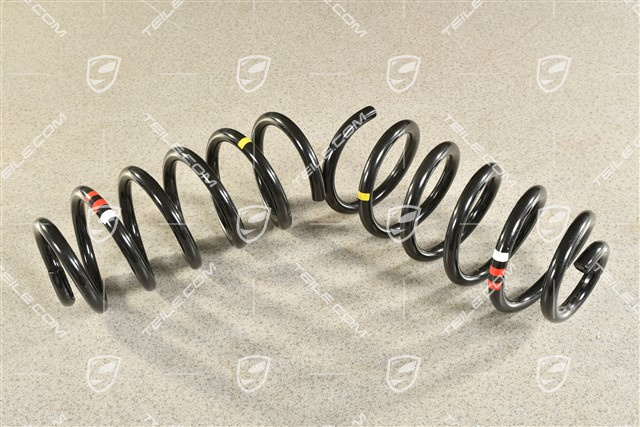 Schraubenfeder, HA, PASM, C4 GTS Cabrio, KENN- Rot, Weiss