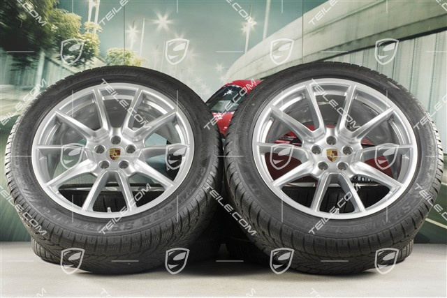 20" "Macan SportDesign" koła zimowe, komplet, felgi 9J x 20 ET26 + 10J x 20 ET19, opony zimowe Dunlop SP Winter Sport 4D 265/45 R 20 + 295/40 R 20, z czujnikami ciśnienia RDK