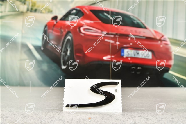 Napis / emblemat "S", czarny