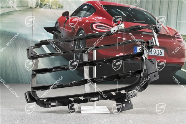 Front bumper, side ventilation grille, Black matte, L