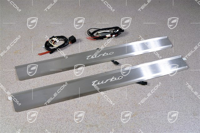 Einstiegleiste mit Beleuchtung, Edelstahl, Turbo, Satz (L+R)