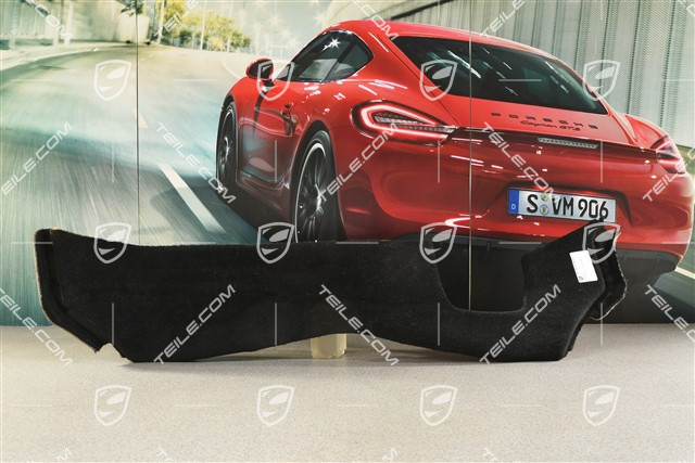 Rückwandverkleidung / Hutablage / Bodenbelag, Schwarz