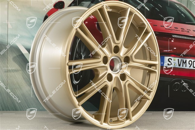 20" komplet felg Exclusive Design, 10,5J x 20 ET71 + 9,5J x 20 ET71, do użytku w zimie, Aurum satynowy półmat