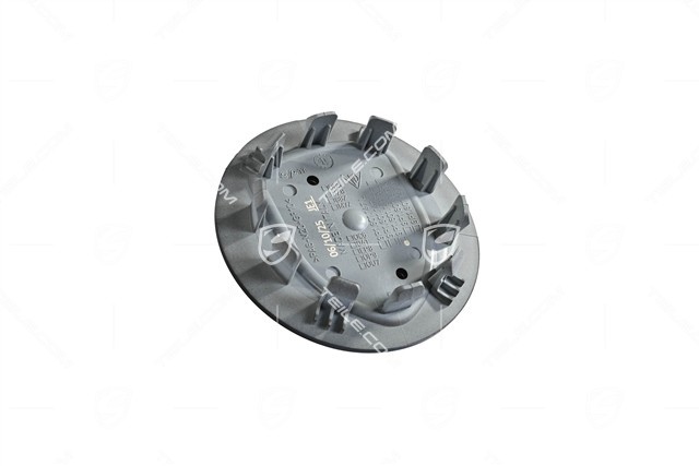 Center cap set, concave, coloured crest, black satin mat