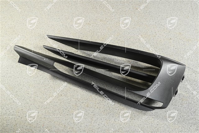 Disc / cover for front bumper retaining frame, Matt black, R
