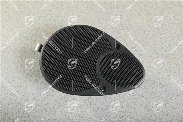 Cabrio, Lautsprecher, Hinten, Satinschwarz, R