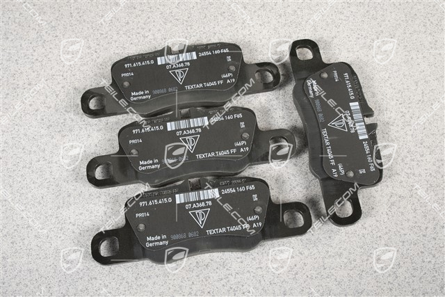 Bremsbeläge, Reparatursatz, HA,  für Bremssattel in Schwarz/Silber/Grün