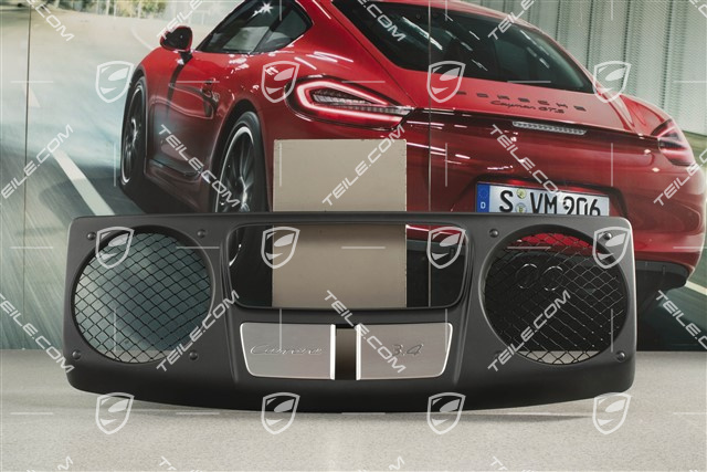 Engine compartment cover, Black, Carrera 3,4