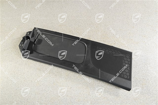 Abdeckung mit rollo für Ablagefach / Handschuhfach / Handschuhkasten, hinten, Schwarz, R