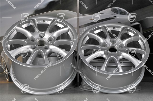 18" komplet felg GT3 model 2004, felgi 8J x 18 ET50 + 11J x 18 ET45, do Turbo / 4S