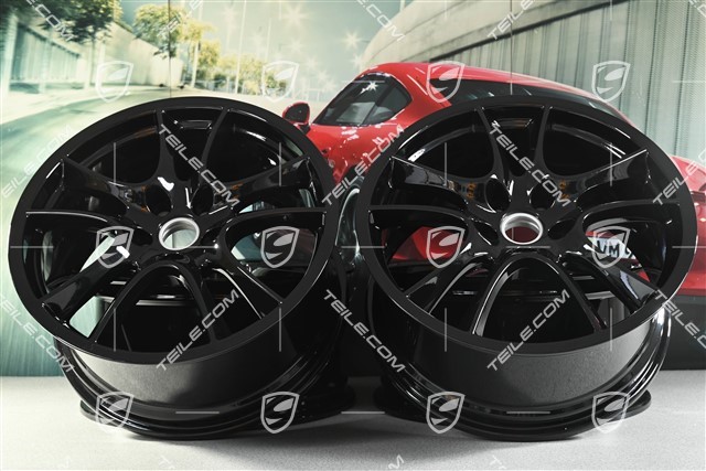 21-inch Cayenne Sport / GTS wheel set, 10Jx21 ET50 + 10Jx21 ET50, in black