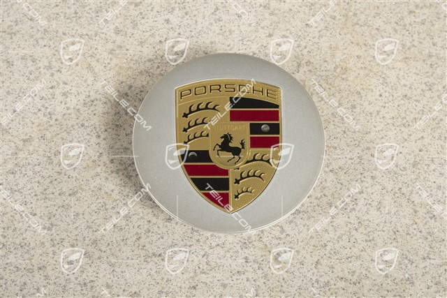 Radzierdeckel, konvex, Wappen farbig, brillantchrom