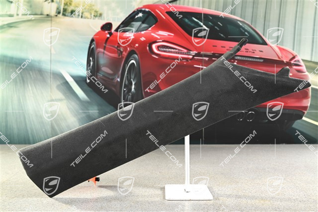 Verkleidung von A-Säule, Alcantara, Schwarz, R