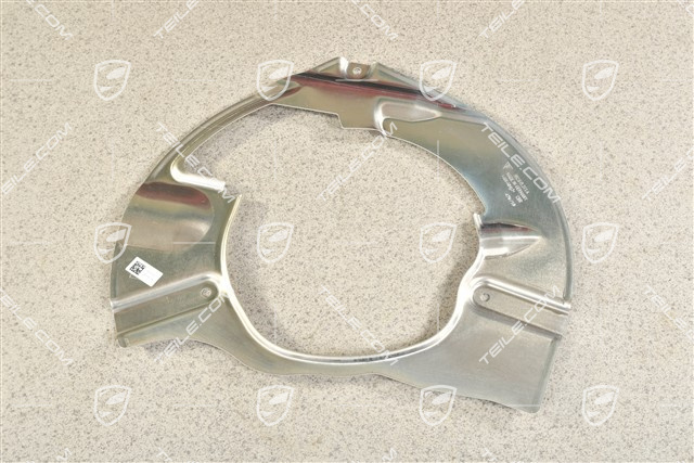 Front axle disc brake protective plate, L