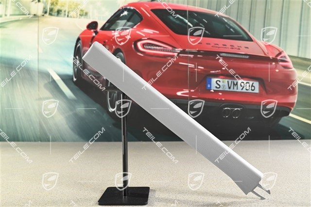 Abdeckung, Sitzversteller für Vordersitz, Stahlgrau, L