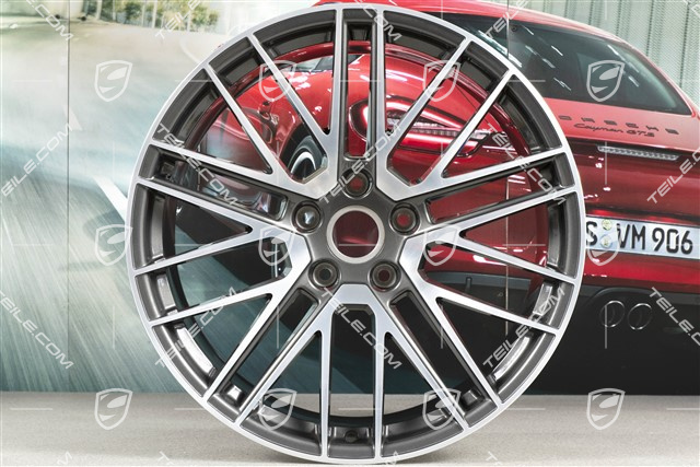 21" Felge Turbo V, 11,5J x 21 ET67, Titan