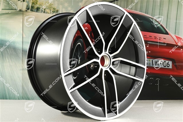21" Carrera Exclusive Design Felge, 11,5J x 21 ET79, schwarz seidenmatt