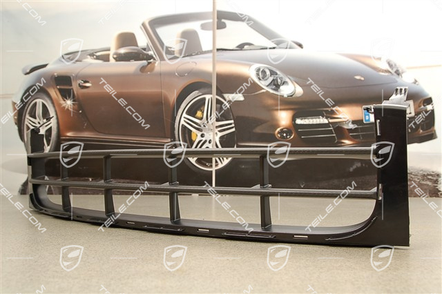 GT2 RS Ramka mocująca / kratka, czarna satyna + carbon, środkowa
