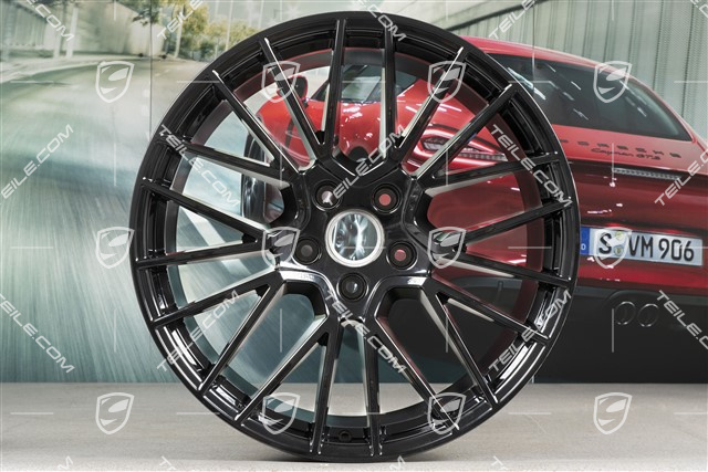 21" Felga Cayenne RS Spyder, 11J x 21 ET58, czarny wysoki połysk
