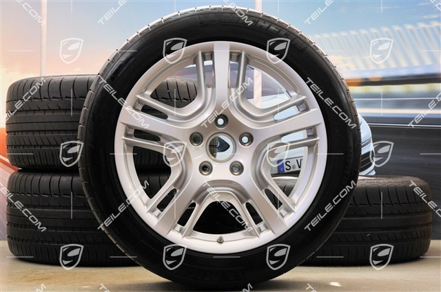 19" Panamera Design Sommerräder Satz, Felgen 9J x 19 ET 60 + 10J x 19 ET61 + Michelin Reifen 255/45 R19+285/40 R19