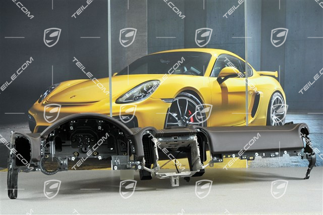 Dashboard trim, leatherette, leather, Umber