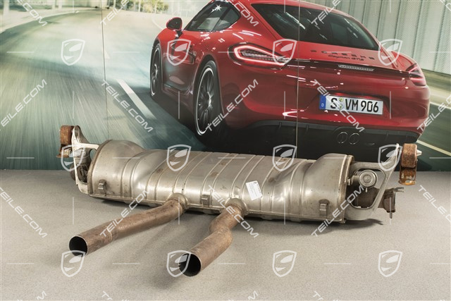 Tłumik, Cayenne S, 4.8 V8, 380 PS, sportowy wydech, (nieruchome klapy)
