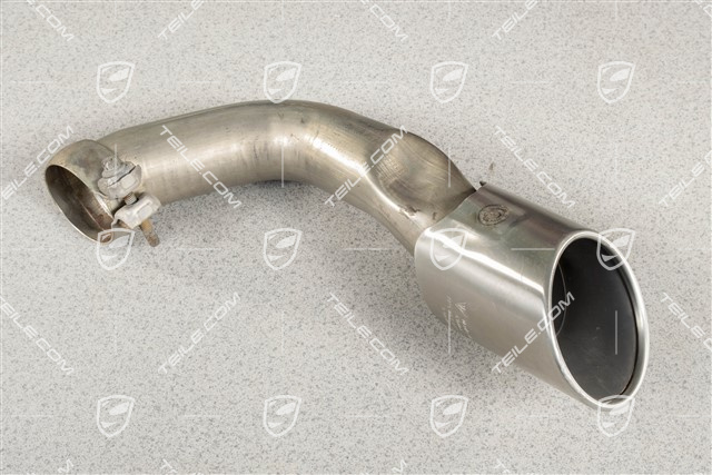 Exhaust system tail pipe, standard tailpipe, 4-pipe look, outer, L