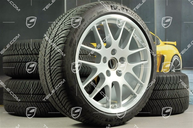 20" RS Spyder Winterräder Satz, Felgen 9,5J x 20 ET65 + 10,5J x 20 ET65 + NEUE Winterreifen Michelin Pilot Alpin 4, 255/40 R20 + 285/35 R20, mit RDK