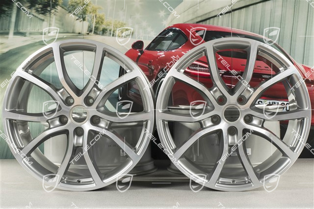 21-inch wheel rim set Cayenne Exclusive Design, 11J x 21 ET49 + 9,5J x 21 ET46, for Cayenne Coupé,