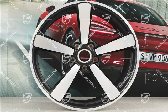 21" Carrera Exclusive Felge, 11,5J x 21 ET67, Schwarz Seidenmatt