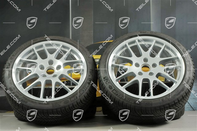 20" RS Spyder Winterräder Satz, Felgen 9,5J x 20 ET65 + 10,5J x 20 ET65 + NEUE Winterreifen Michelin Pilot Alpin 4, 255/40 R20 + 285/35 R20, mit RDK