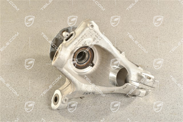 Front suspension steering knuckle / hub carrier, with rear axle steering, central lock L, KPL