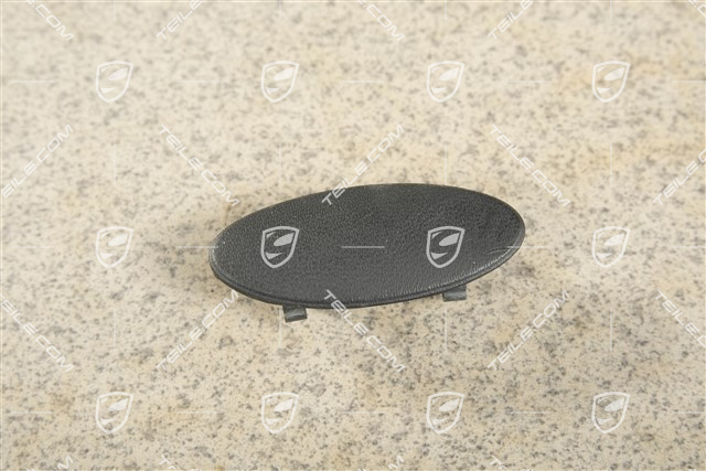 Abdeckung, Leuchtweitenregelung, Leder, Schwarz, L