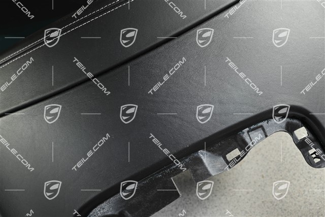 Dashboard / Control panel, upper section, leather, black-chalk, Head-up Display, damaged leather