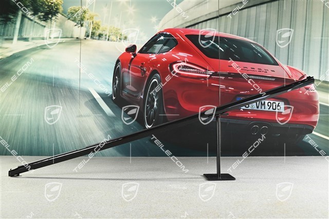 Listwa ozdobna na drzwi przednie, zawiera uszczelkę, Czarny połysk, L