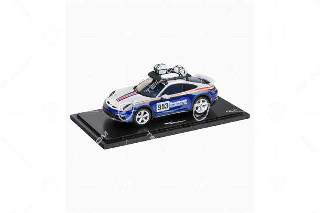 911 Dakar (992) Tequipment Rallye Design Paket (mit Dachaufbauten), Maßstab 1:18