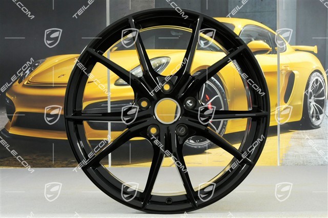 20-inch wheel rim Carrera S IV, 8J x 20 ET57, Jet Black Metallic