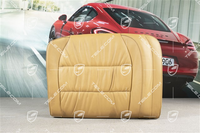 Oparcie tylnego siedzenia, skóra marszczona, savannah beige, Cabrio, R