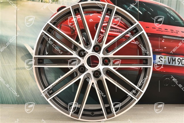21" Felge Turbo IV, 9,5J x 21 ET71, Titan