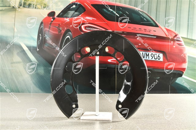 Rear axle disc brake protective plate, L=R
