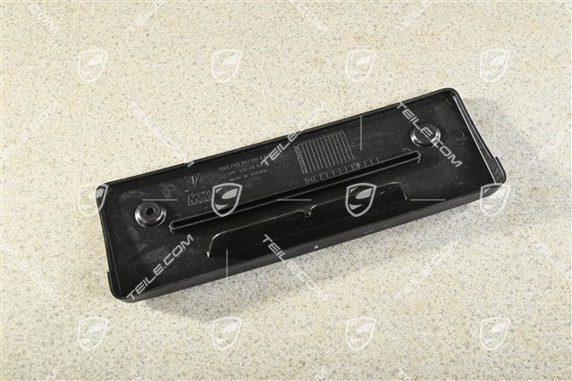 Front bumper number / Licence plate support, Black matte, GT3 / GT3 RS / Speedster